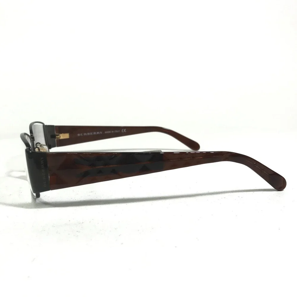 Burberry B1064 1031 Eyeglasses Frames Brown Checkered Square Full Rim 53-16-130